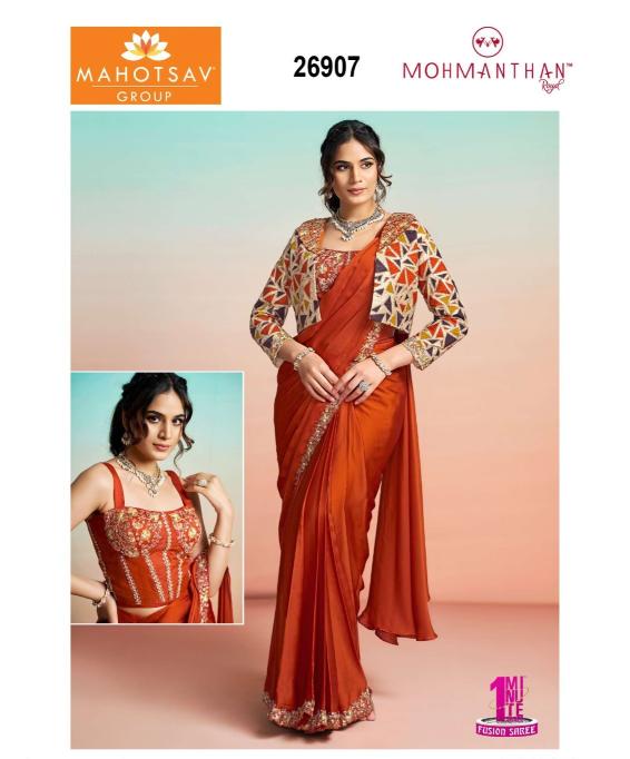 Mahotsav mohmanthan 26900 it girl edit sarees resellers